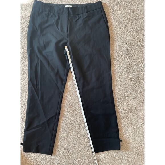 Kate Spade Womens Black Dress Pants Size 8 Gold Accents Straight Leg - Picture 8 of 8